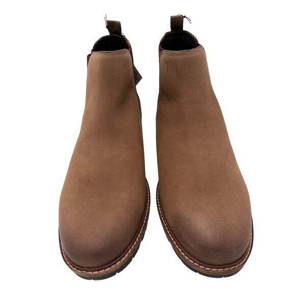 Cole Haan Midland Lug Chelsea Boot Brown Truffle Nubuck color size 11.5 M NEW - Picture 2 of 7